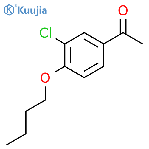 Ethanone, 1-(4-butoxy-3-chlorophenyl)- structure