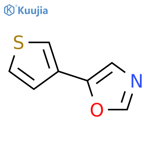 Oxazole, 5-(3-thienyl)- structure