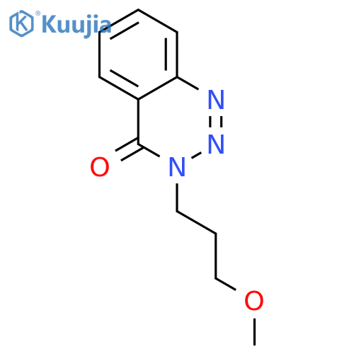 1,2,3-Benzotriazin-4(3H)-one,3-(3-methoxypropyl)- structure