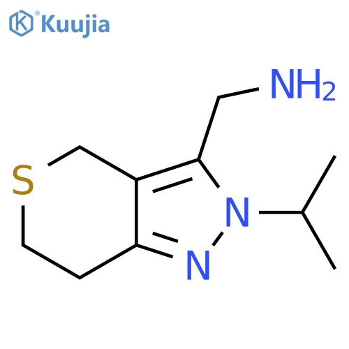 (2-isopropyl-2,4,6,7-tetrahydrothiopyrano[4,3-c]pyrazol-3-yl)methanamine structure