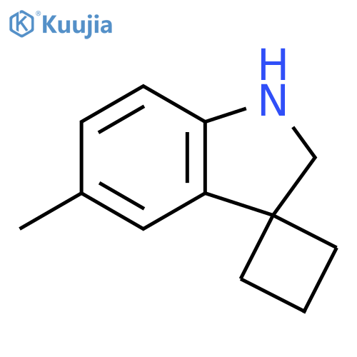 Spiro[cyclobutane-1,3'-[3H]indole], 1',2'-dihydro-5'-methyl- structure