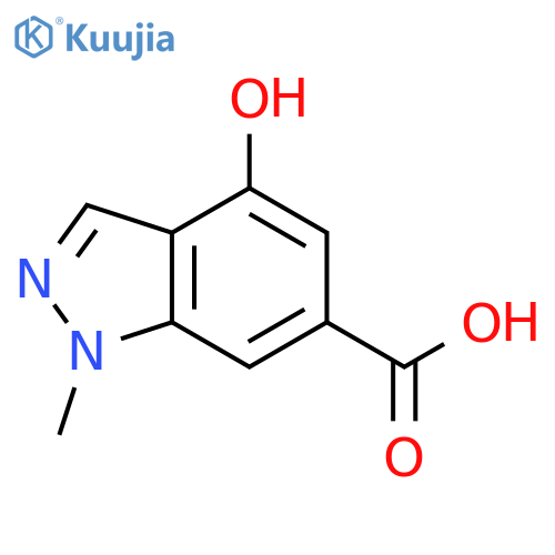 4-hydroxy-1-methyl-1H-indazole-6-carboxylic acid structure