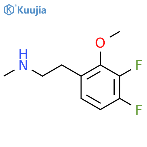 2-(3,4-difluoro-2-methoxyphenyl)ethyl(methyl)amine structure