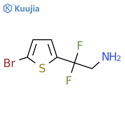 2-(5-bromothiophen-2-yl)-2,2-difluoroethan-1-amine structure