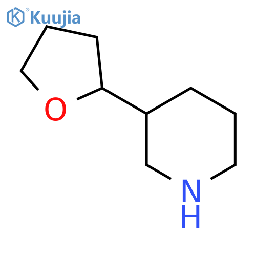 3-(oxolan-2-yl)piperidine structure