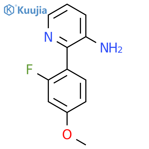 2-(2-Fluoro-4-methoxyphenyl)pyridin-3-amine structure