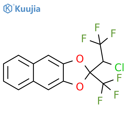 Naphtho[2,3-d]-1,3-dioxole, 2-(1-chloro-2,2,2-trifluoroethyl)-2-(trifluoromethyl)- structure