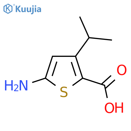 5-Amino-3-(propan-2-yl)thiophene-2-carboxylic acid structure