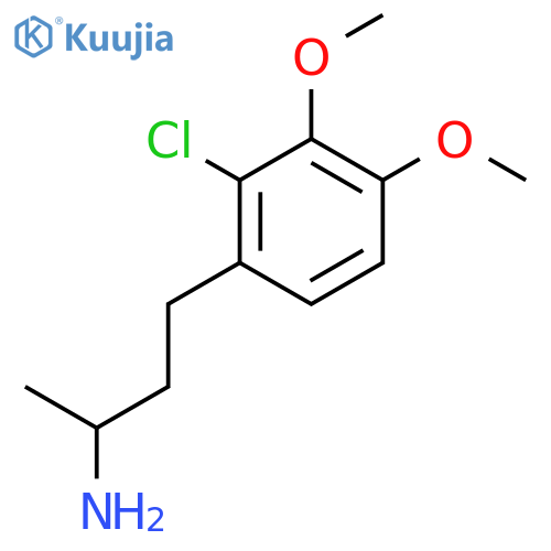 4-(2-chloro-3,4-dimethoxyphenyl)butan-2-amine structure