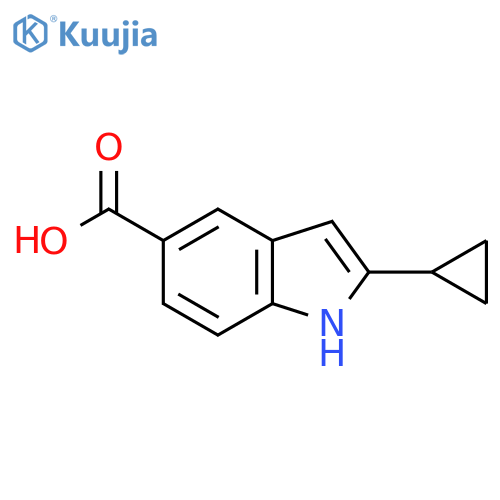 2-cyclopropyl-1H-indole-5-carboxylic acid structure