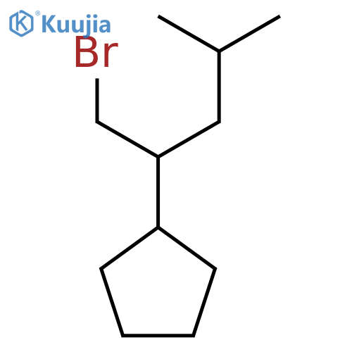 Cyclopentane, [1-(bromomethyl)-3-methylbutyl]- structure