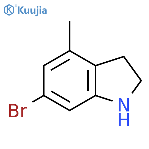 6-Bromo-4-methylindoline structure