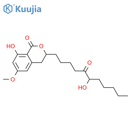 3,4-Dihydro-6,8-dihydroxy-3-undecyl-1H-2-benzopyran-1-one; (R)-form, 6'-Hydroxy, 5'-oxo, 6-Me ether structure