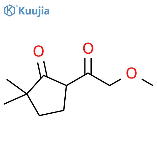 5-(2-methoxyacetyl)-2,2-dimethylcyclopentan-1-one structure