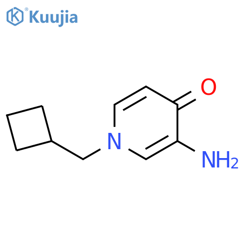 3-amino-1-(cyclobutylmethyl)-1,4-dihydropyridin-4-one structure