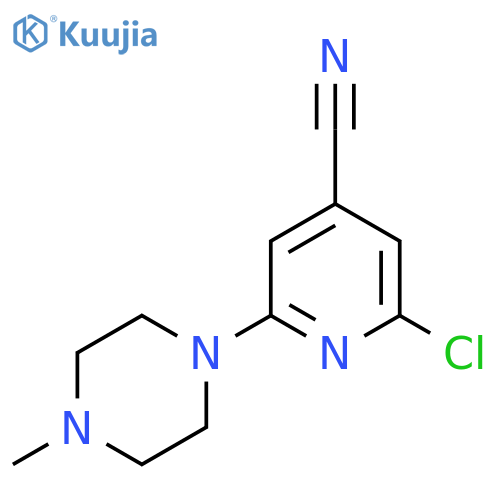 2-Chloro-6-(4-methylpiperazin-1-yl)pyridine-4-carbonitrile structure