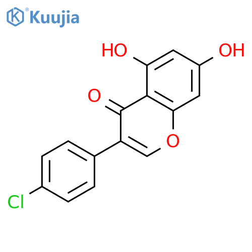 3-(4-chlorophenyl)-5,7-dihydroxy-4H-chromen-4-one structure
