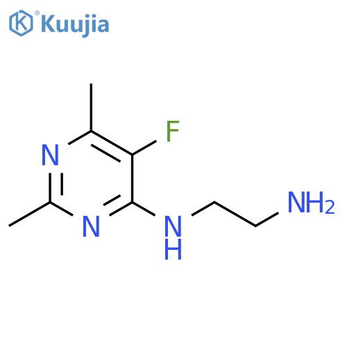 N1-(5-fluoro-2,6-dimethylpyrimidin-4-yl)ethane-1,2-diamine structure