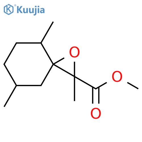 1-Oxaspiro[2.5]octane-2-carboxylic acid, 2,4,7-trimethyl-, methyl ester structure