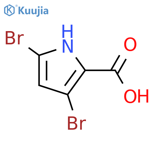 3,5-Dibromo-1H-pyrrole-2-carboxylic acid structure