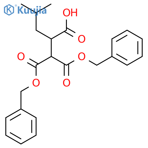 1,1,2-Pentanetricarboxylic acid, 4-methyl-, 1,1-bis(phenylmethyl) ester (9CI) structure