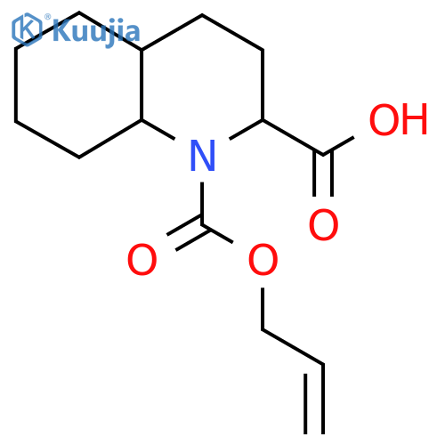 1-(prop-2-en-1-yloxy)carbonyl-decahydroquinoline-2-carboxylic acid structure