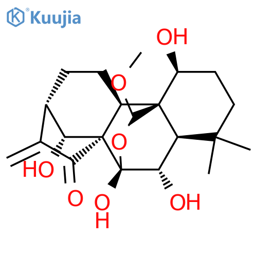 Kaur-16-en-15-one,7,20-epoxy-1,6,7,14-tetrahydroxy-20-methoxy-, (1a,6b,7a,14R,20S)- structure