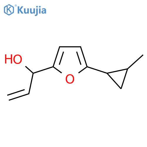 1-5-(2-methylcyclopropyl)furan-2-ylprop-2-en-1-ol structure