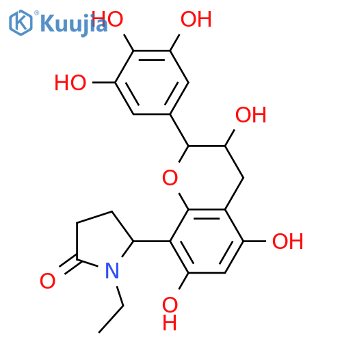 3,3',4',5,7-Pentahydroxy-8-(5-oxo-2-pyrrolidinyl)flavan; (2R,2''S,3R)-form, 5'-Hydroxy, N-Et structure
