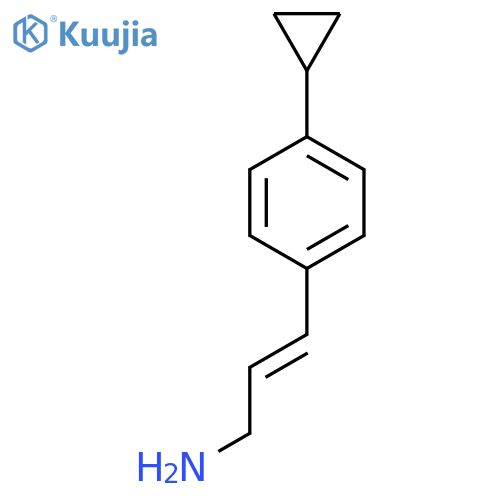3-(4-cyclopropylphenyl)prop-2-en-1-amine structure