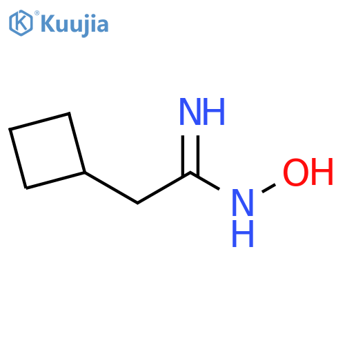 2-cyclobutyl-N'-hydroxyethanimidamide structure