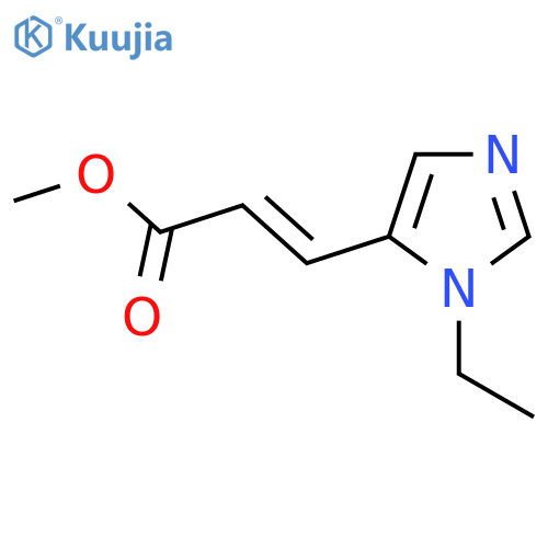 methyl (2E)-3-(1-ethyl-1H-imidazol-5-yl)prop-2-enoate structure