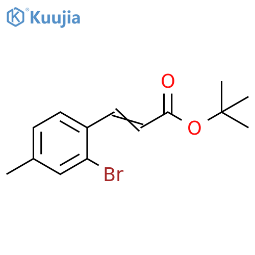 tert-butyl (2E)-3-(2-bromo-4-methylphenyl)prop-2-enoate structure