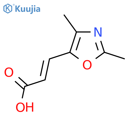 (2e)-3-(Dimethyl-1,3-oxazol-5-yl)prop-2-enoic acid structure