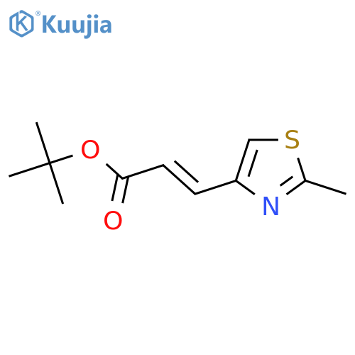 tert-butyl (2E)-3-(2-methyl-1,3-thiazol-4-yl)prop-2-enoate structure