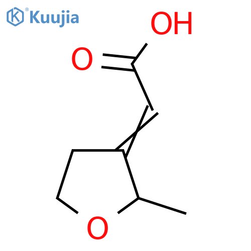 2-(2-Methyloxolan-3-ylidene)acetic acid structure