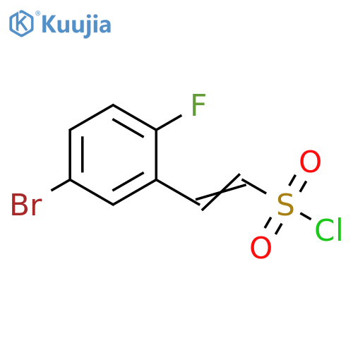 (E)-2-(5-BROMO-2-FLUOROPHENYL)ETHENE-1-SULFONYL CHLORIDE structure