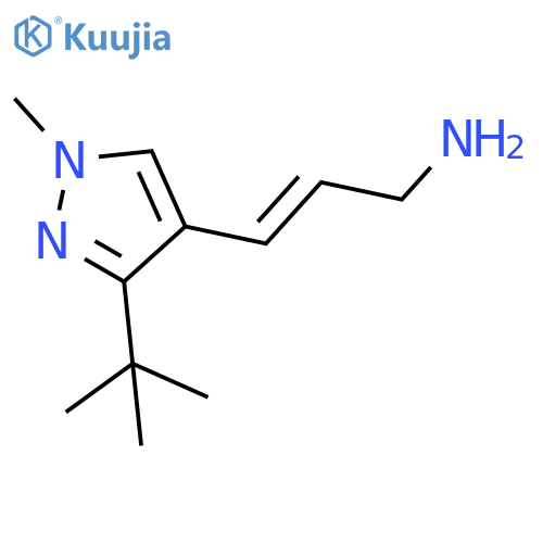 3-(3-tert-butyl-1-methyl-1H-pyrazol-4-yl)prop-2-en-1-amine structure