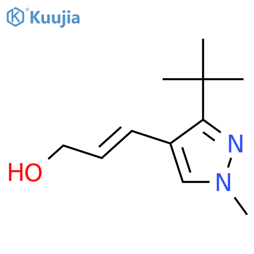 3-(3-tert-butyl-1-methyl-1H-pyrazol-4-yl)prop-2-en-1-ol structure