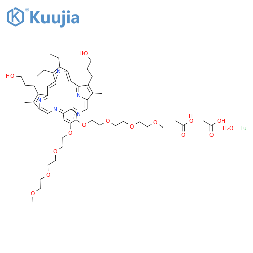 Motexafin Lutetium Hydrate structure