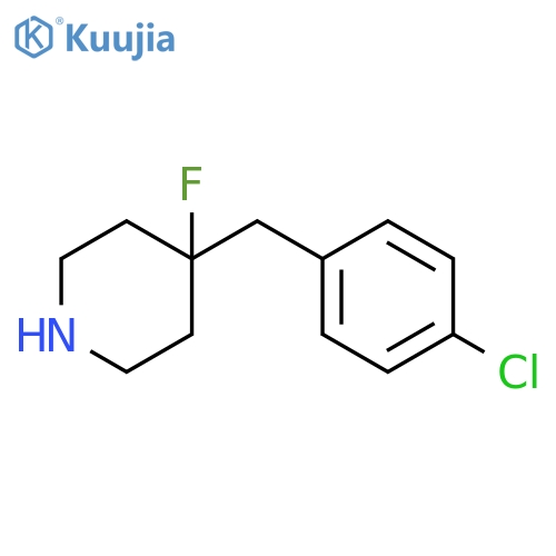 4-(4-chlorophenyl)methyl-4-fluoropiperidine structure