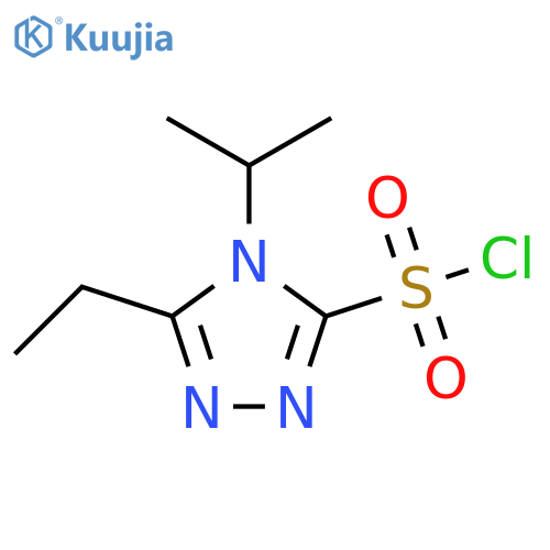 5-ethyl-4-(propan-2-yl)-4H-1,2,4-triazole-3-sulfonyl chloride structure