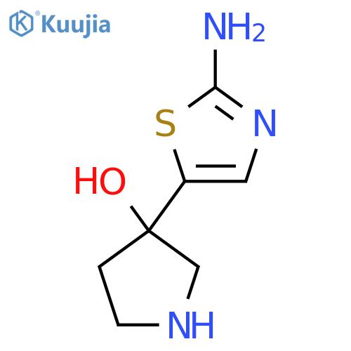 3-(2-Amino-1,3-thiazol-5-yl)pyrrolidin-3-ol structure
