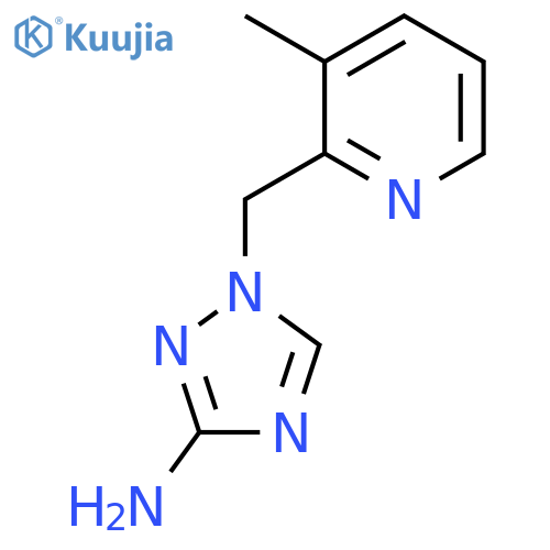 1-(3-methylpyridin-2-yl)methyl-1H-1,2,4-triazol-3-amine structure