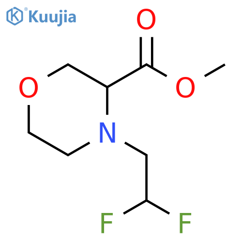 methyl 4-(2,2-difluoroethyl)morpholine-3-carboxylate structure
