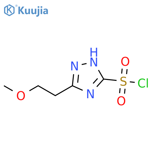 1H-1,2,4-Triazole-5-sulfonyl chloride, 3-(2-methoxyethyl)- structure