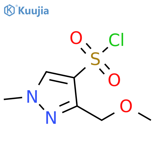 3-(methoxymethyl)-1-methyl-1H-pyrazole-4-sulfonyl chloride structure