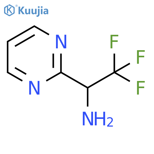 2,2,2-trifluoro-1-(pyrimidin-2-yl)ethan-1-amine structure