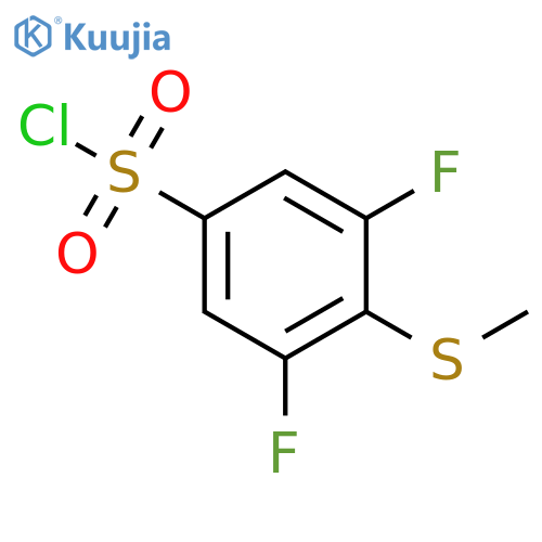 3,5-DIFLUORO-4-(METHYLSULFANYL)BENZENE-1-SULFONYL CHLORIDE structure