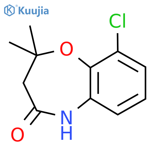 9-Chloro-2,2-dimethyl-2,3,4,5-tetrahydro-1,5-benzoxazepin-4-one structure